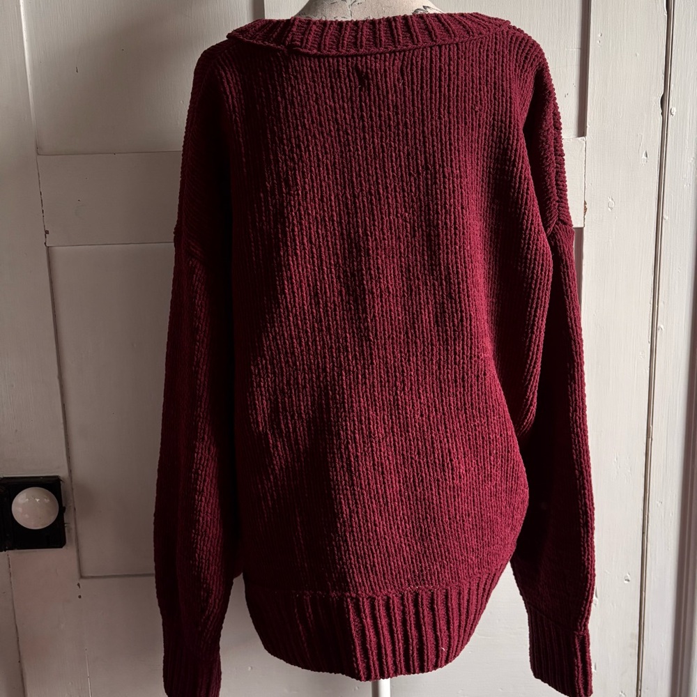 NWOT Aerie Like Candy Crew Knit Sweater Size Medium M Oversized - Picture 8 of 11